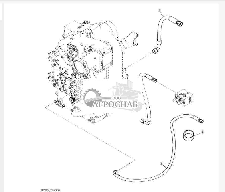 Гидравл. шланги стояночного тормоза 